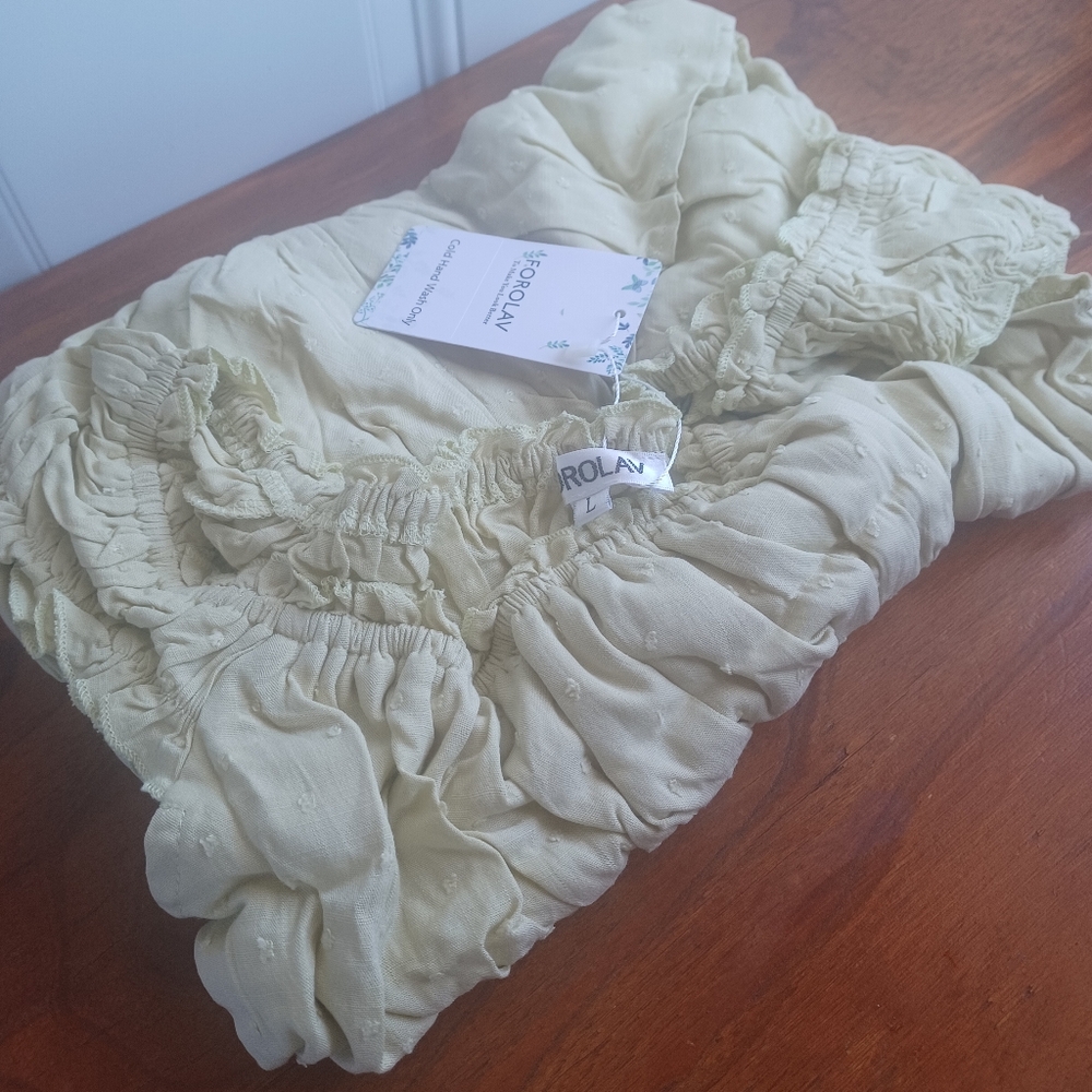 FOROLAV Ruffle Flowy Romper Dress - Picture 12 of 13